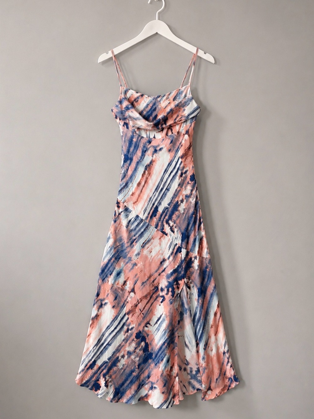 HELLO MOLLY Full Time Glam Watercolour Midi Dress Size L / US 8 - Picture 2 of 10